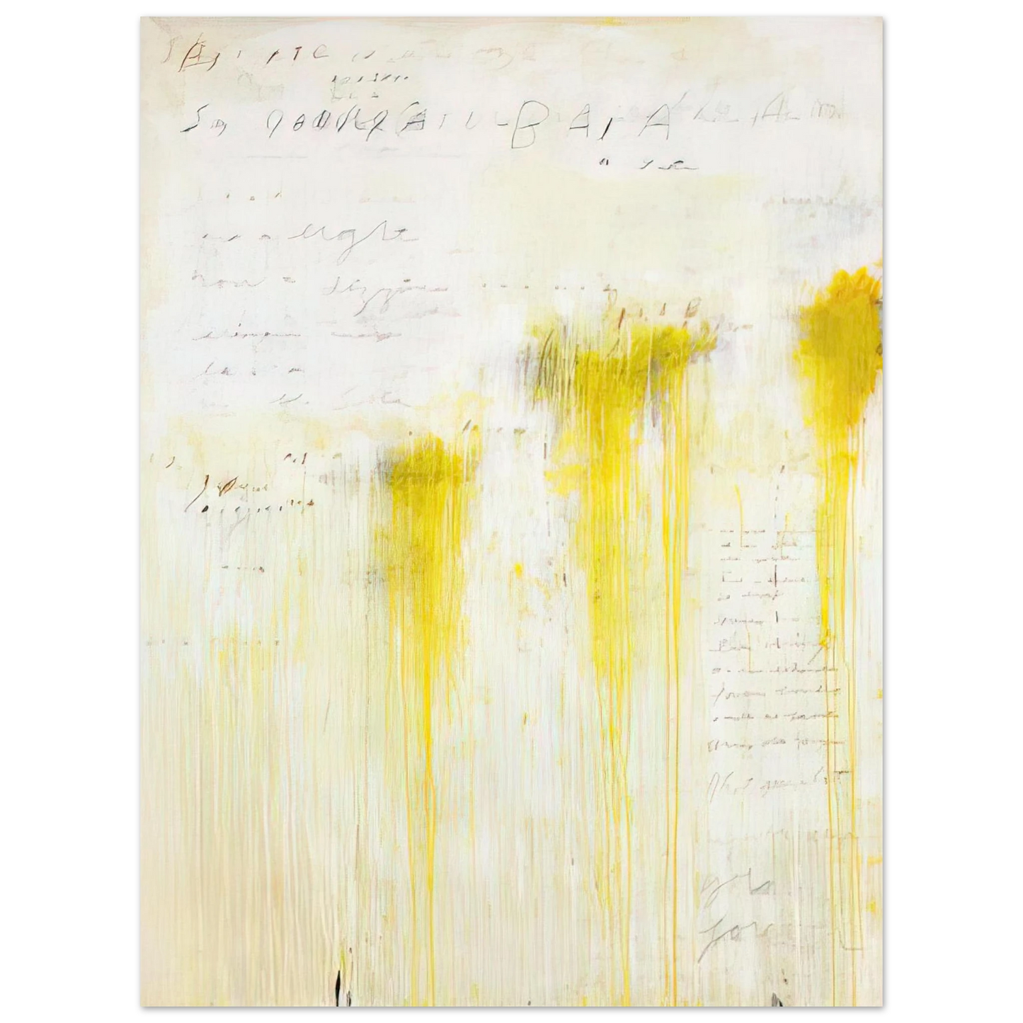 Cy Twombly - Quattro Stagioni II. Estate  75x100 cm / 30x40inches Fine Art Poster