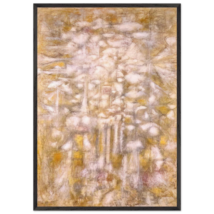 Golden Dawn - Richard Pousette-Dart 70x100 cm / 28x40 inches Framed Art Print – Black Wooden Frame
