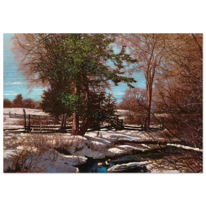 Promise of Spring - 1930 Canada - Frank Johnston Brushed Aluminum Print - 70x100 cm / 28x40 inches | Frank Johnston Aluminum Print | Frank Johnston Prints