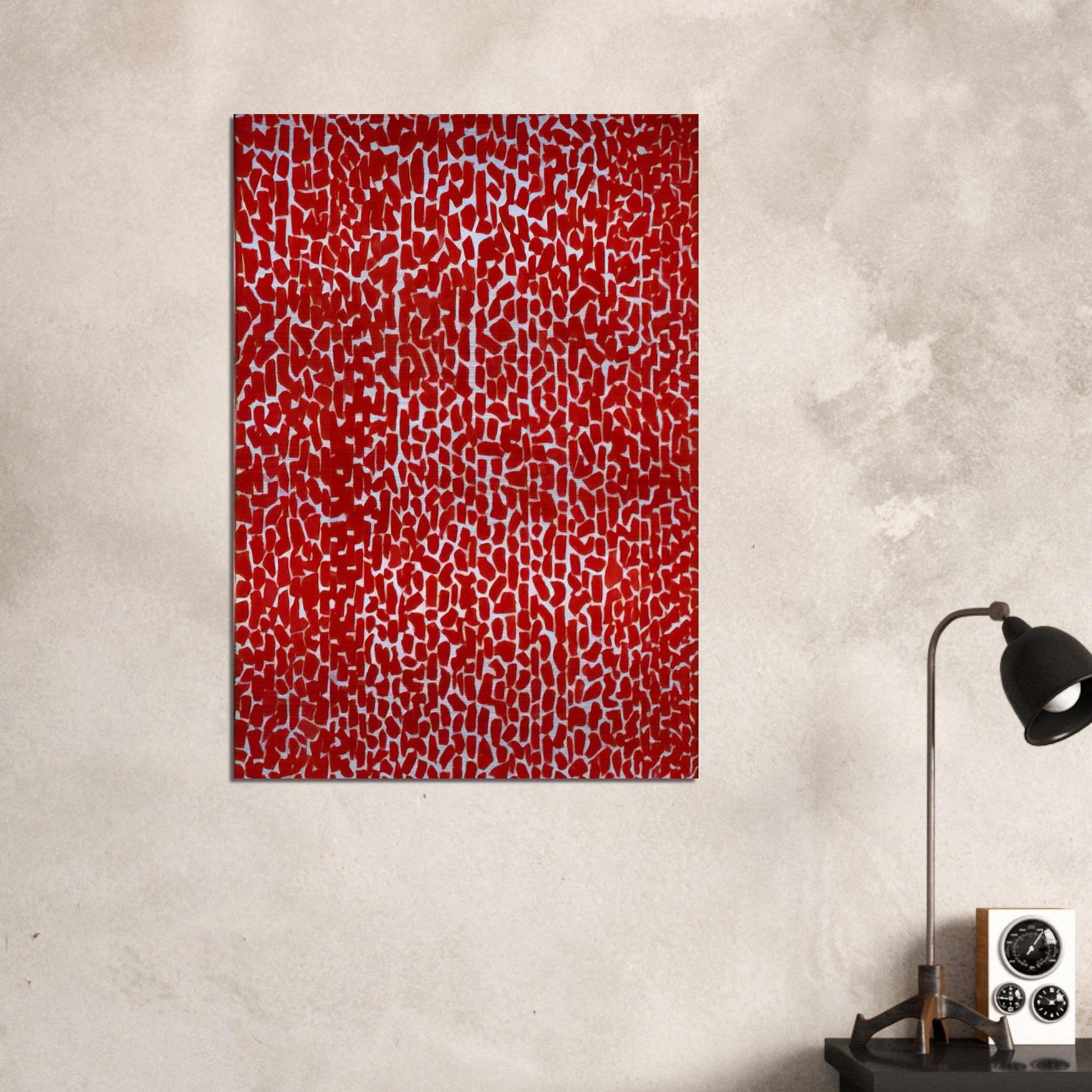 RED ROSE CANTATA 1973 - Alma Woodsey Thomas Brushed Aluminum Print - 70x100 cm / 28x40 inches | Alma Woodsey Thomas Aluminum Print | Alma Woodsey Thomas Prints