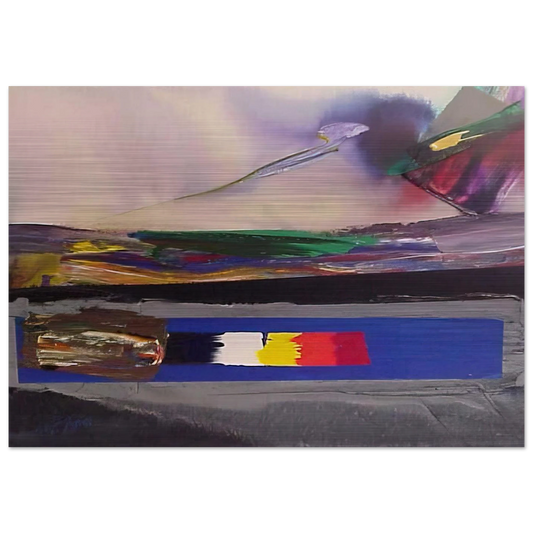 Phenomena Prism Yield - Paul Jenkins Brushed Aluminum Print - 70x100 cm / 28x40 inches | Paul Jenkins Aluminum Print | Paul Jenkins Prints