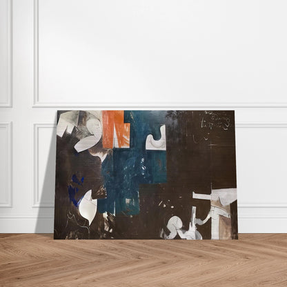 The Houston Scene - 1959 - Hassel Smith Brushed Aluminum Print - 70x100 cm / 28x40 inches | Hassel Smith Aluminum Print | Hassel Smith Prints