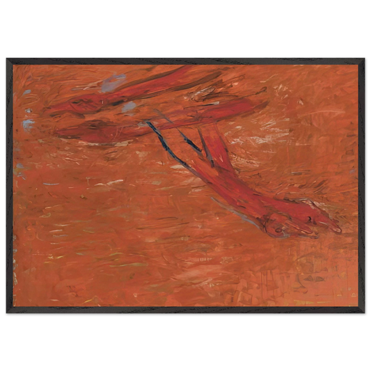 AUGUST 17TH 1998 - Susan Rothenberg 70x100 cm / 28x40 inches Framed Art Print – Black Wooden Frame