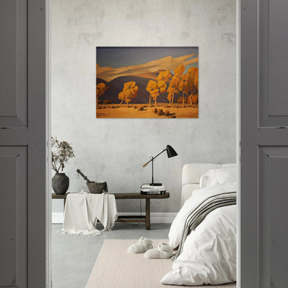 NOVEMBER IN NEVADA 1935 - Maynard Dixon Brushed Aluminum Print - 70x100 cm / 28x40 inches | Maynard Dixon Aluminum Print | Maynard Dixon Prints