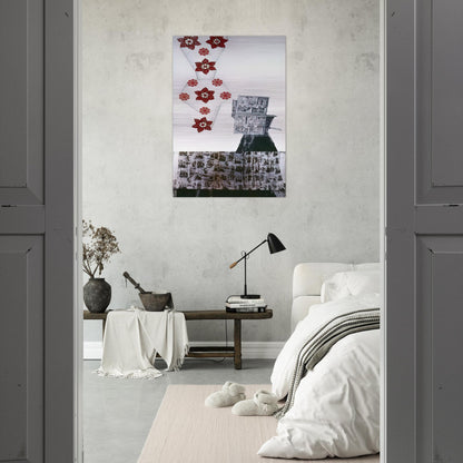 PARK ROCI MEXICO 1985 - Robert Rauschenberg Brushed Aluminum Print - 70x100 cm / 28x40 inches | Robert Rauschenberg Aluminum Print | Robert Rauschenberg Prints