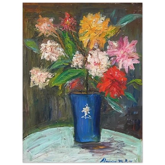 Maurice Utrillo - VASE WITH FLOWERS 1  75x100 cm / 30x40inches Fine Art Poster