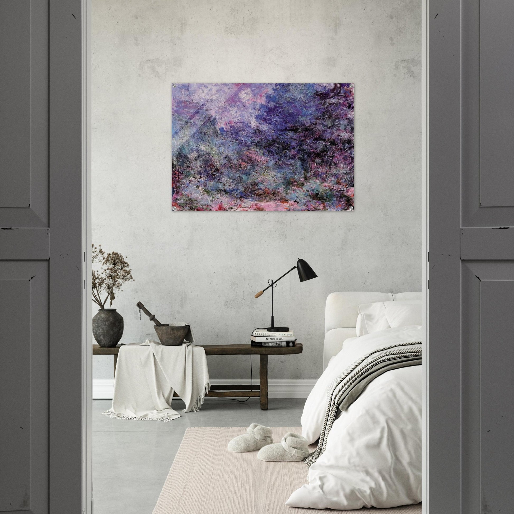 The House Seen from the Rose Garden 3 - claude monet Acrylic Print - 70x100 cm / 28x40″ inches