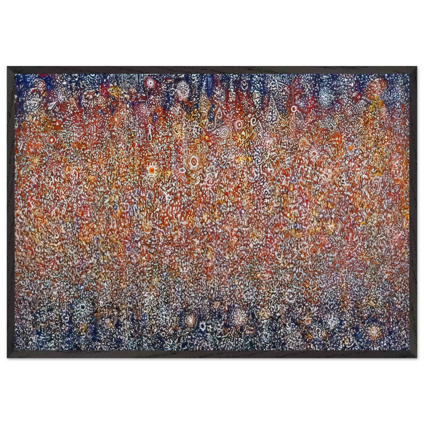 Celebration Birth - 1976 - Richard Pousette-Dart 70x100 cm / 28x40 inches Framed Art Print – Black Wooden Frame