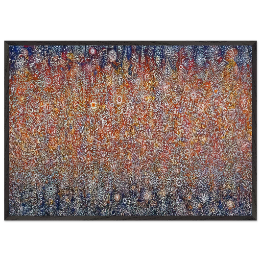 Celebration Birth - 1976 - Richard Pousette-Dart 70x100 cm / 28x40 inches Framed Art Print – Black Wooden Frame