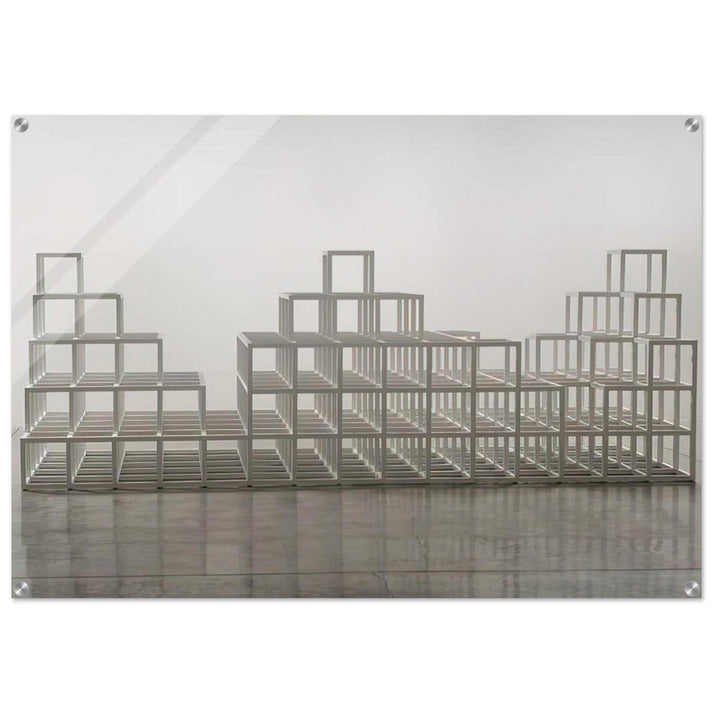 Structure with Three Towers - Sol LeWitt Acrylic Print - 70x100 cm / 28x40″ inches | Sol LeWitt Wall Art | Sol LeWitt Prints