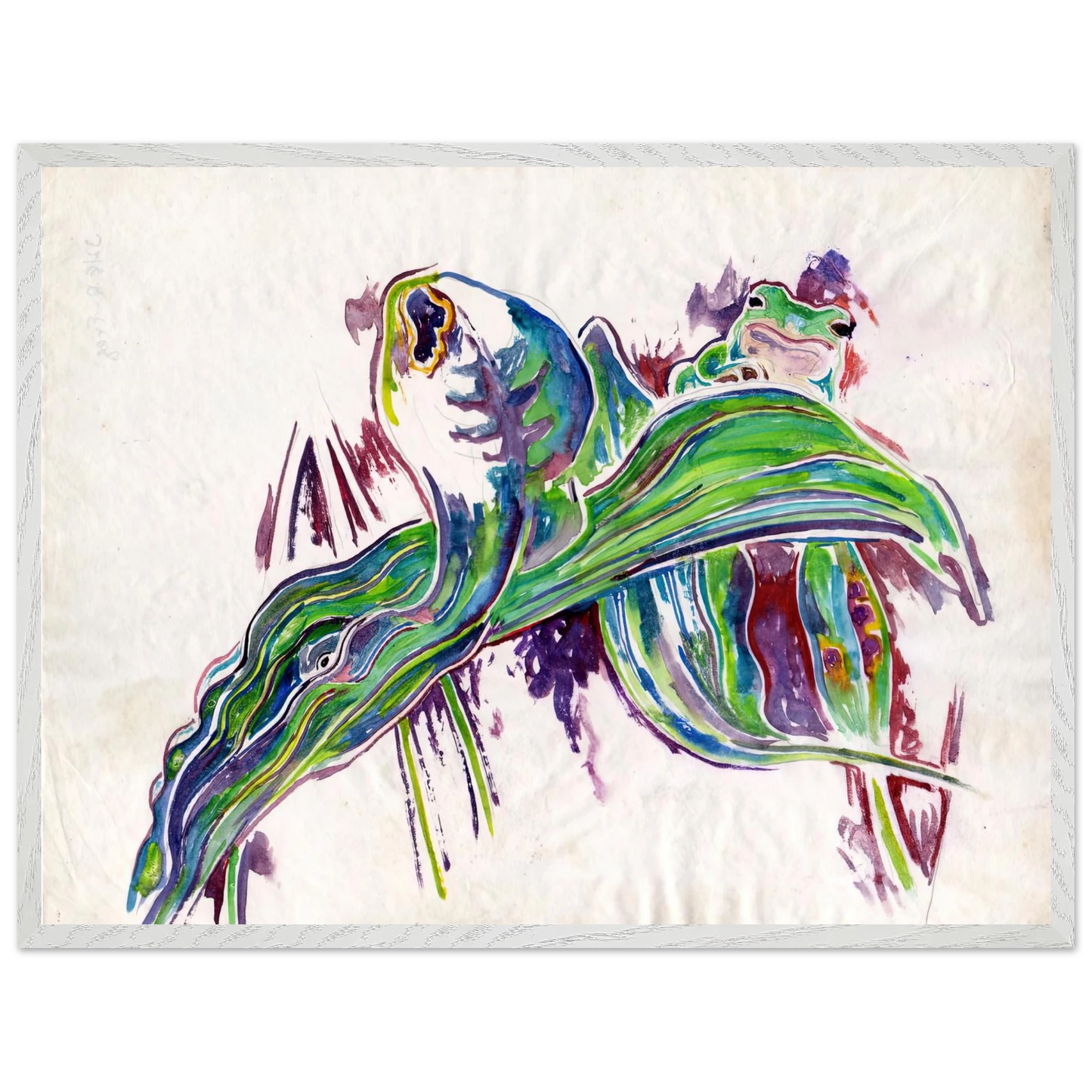 Walter Inglis Anderson - Walter Anderson Wall art - 20x25 cm / 8x10 inches - Premium Wooden Framed Poster With Fine Art Paper-canvas - Black frame