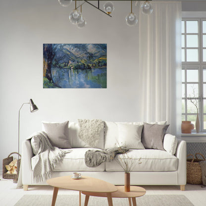 The Lac d'Annecy - Paul Cézanne Brushed Aluminum Print - 70x100 cm / 28x40 inches | Paul Cézanne Aluminum Print | Paul Cézanne Prints