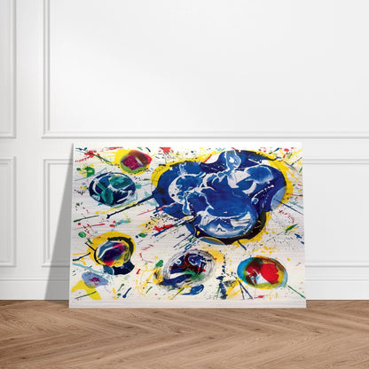 Untitled I  L I 87  - Sam Francis Brushed Aluminum Print - 70x100 cm / 28x40 inches | Sam Francis Aluminum Print | Sam Francis Prints