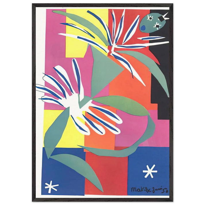 CREOLE DANCER - Henri Matisse 70x100 cm / 28x40 inches Framed Art Print – Black Wooden Frame