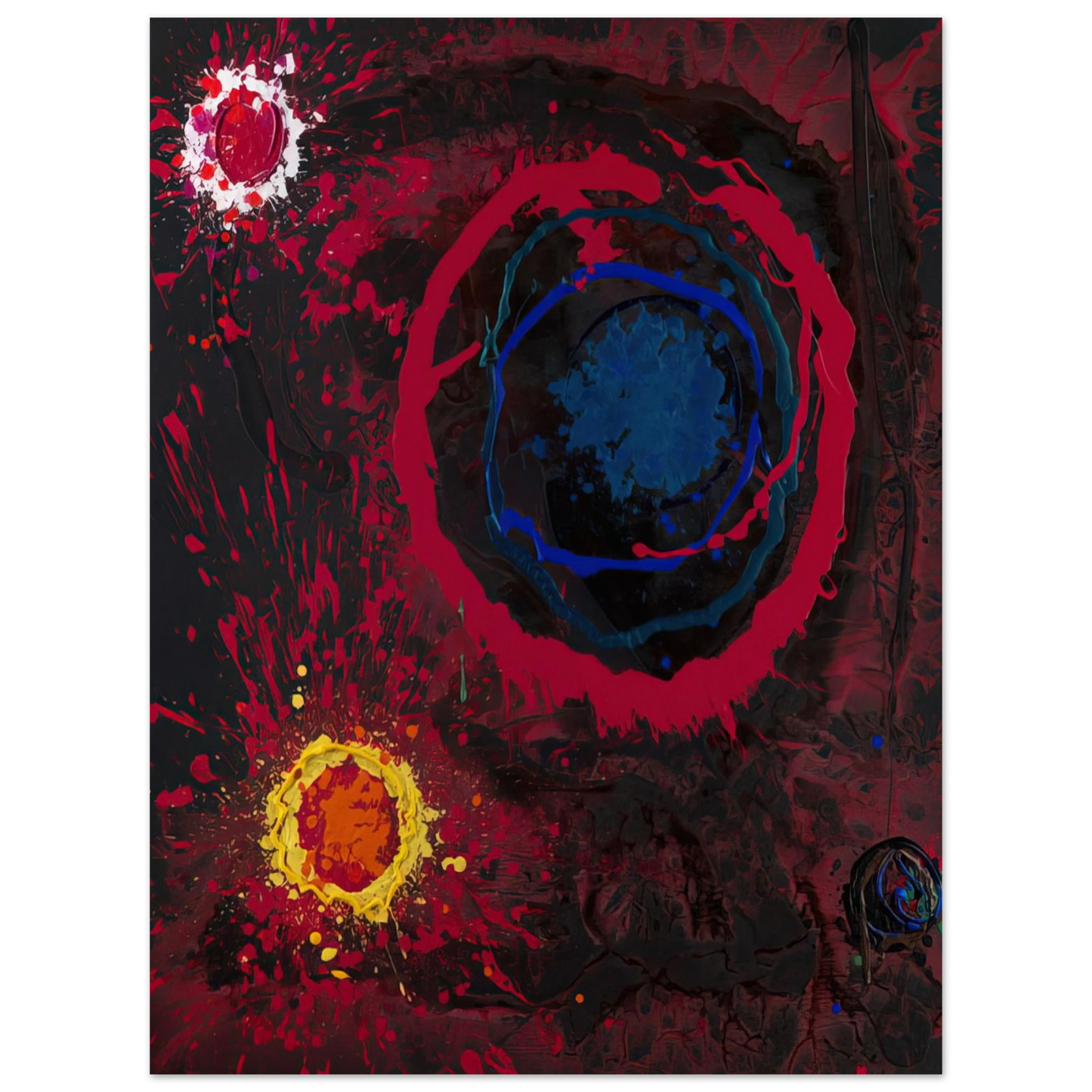 John Hoyland - Before Time Mysteries 12 05-01-11 - 2011  75x100 cm / 30x40inches Fine Art Poster