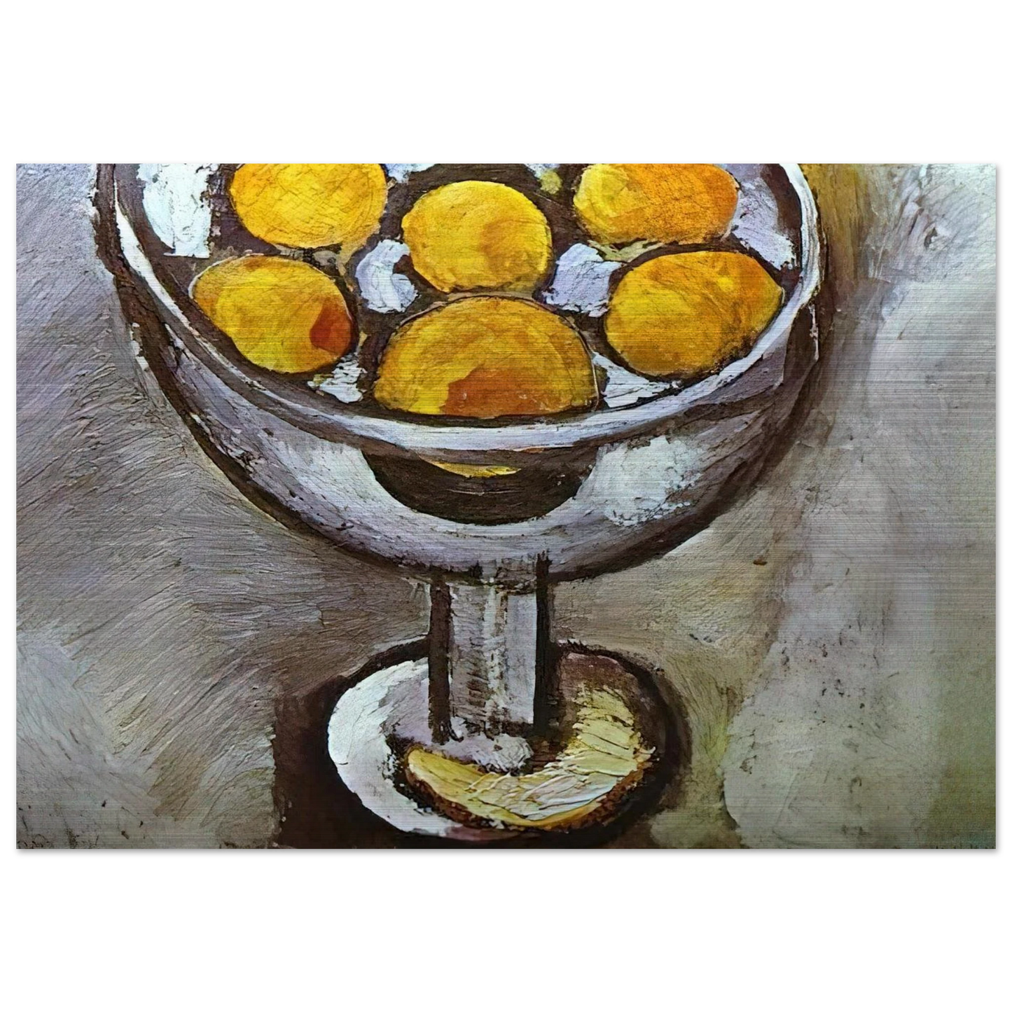 A VASE WITH ORANGES - Henri Matisse Brushed Aluminum Print - 70x100 cm / 28x40 inches | Henri Matisse Aluminum Print | Henri Matisse Prints