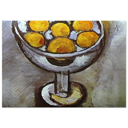A VASE WITH ORANGES - Henri Matisse Brushed Aluminum Print - 70x100 cm / 28x40 inches | Henri Matisse Aluminum Print | Henri Matisse Prints
