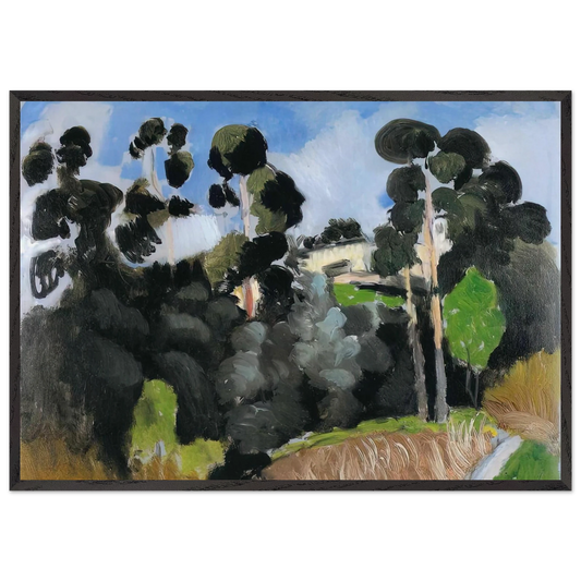 LANDSCAPE 1 N1 - Henri Matisse 70x100 cm / 28x40 inches Framed Art Print – Black Wooden Frame