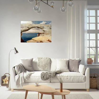 GLASS WINDOWS BAHAMAS 1885 - Winslow Homer Brushed Aluminum Print - 70x100 cm / 28x40 inches | Winslow Homer Aluminum Print | Winslow Homer Prints