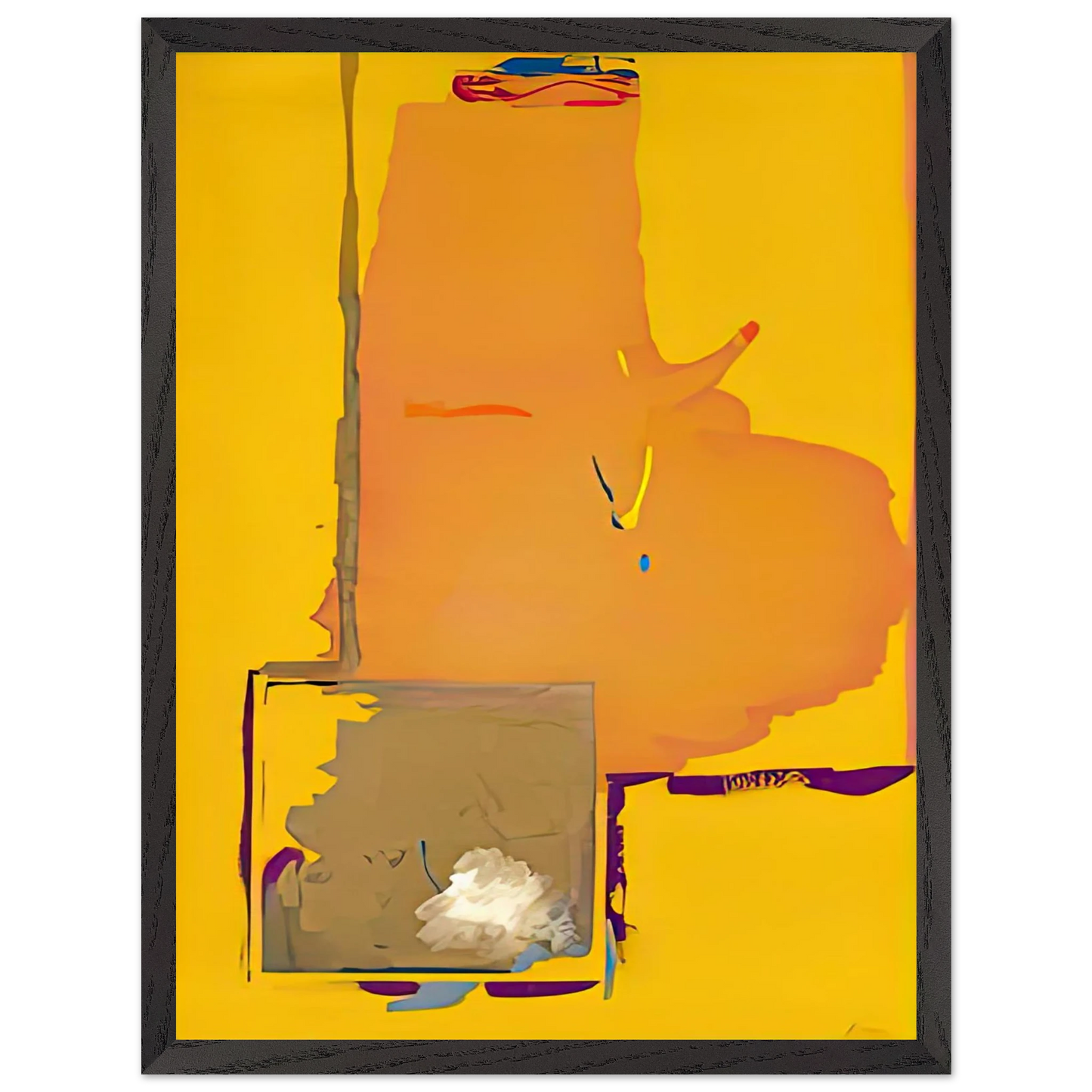 Helen Frankenthaler - Mardi Gras, 1987- Wall Art - 28x40 inches / 70x70 cm - Canvas (Imperial)-canvas - -
