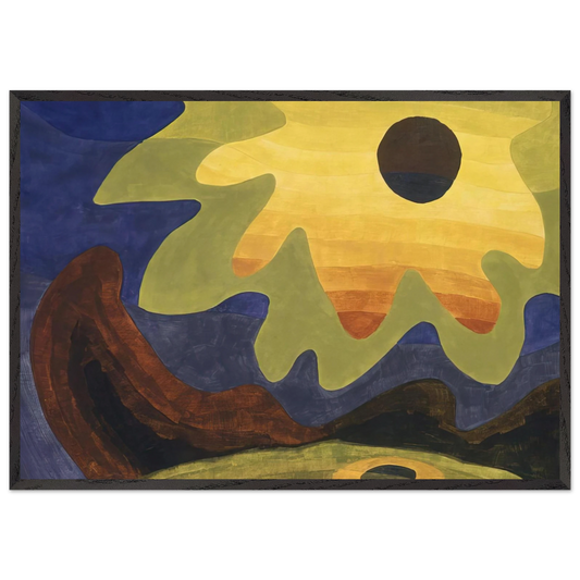 Sun - 1943 - Arthur Dove 70x100 cm / 28x40 inches Framed Art Print – Black Wooden Frame