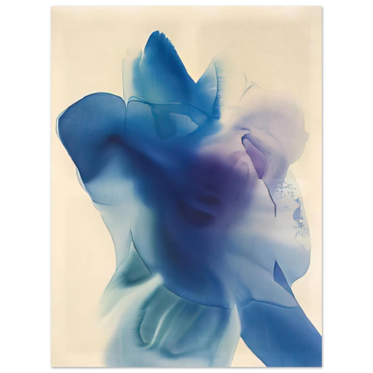 Paul Jenkins - Phenomena Astral Blue - 1968  75x100 cm / 30x40inches Fine Art Poster