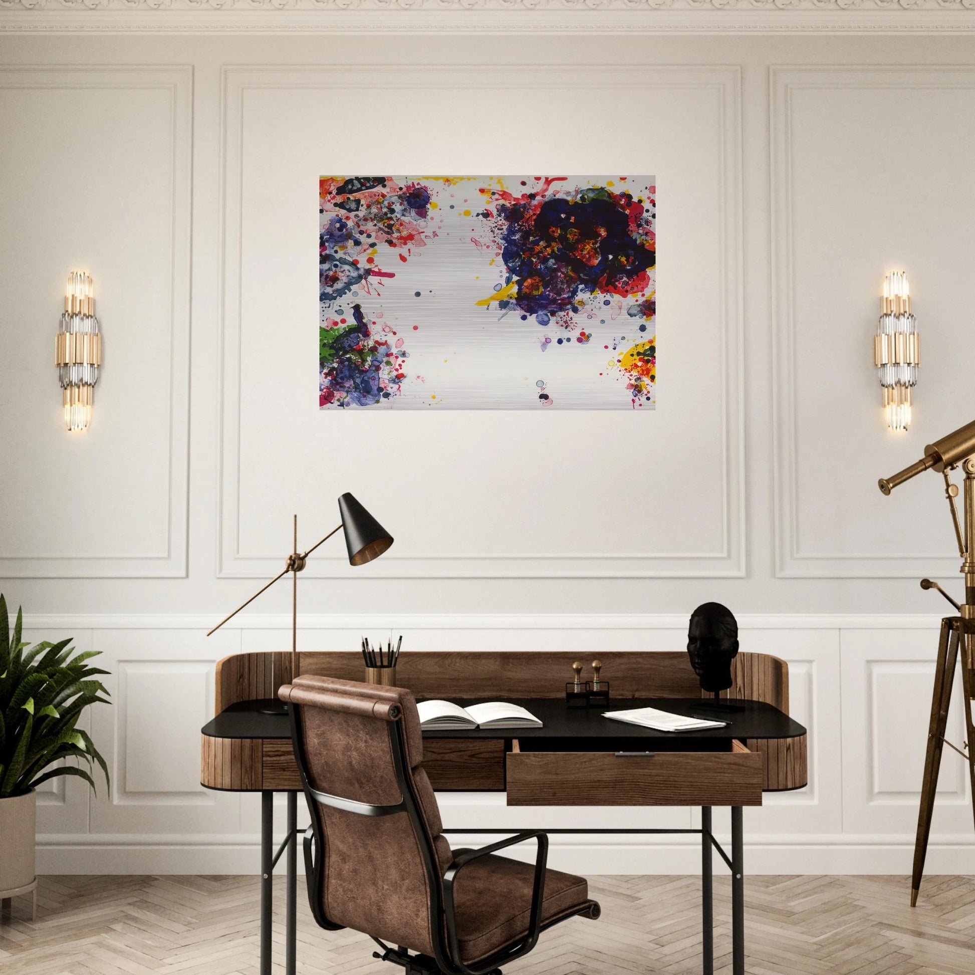 Speck - Sam Francis Brushed Aluminum Print - 70x100 cm / 28x40 inches | Sam Francis Aluminum Print | Sam Francis Prints