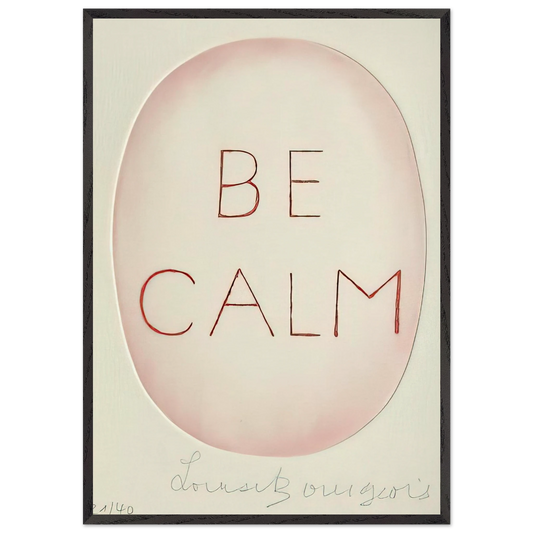 BE CALME OCTOBER 1ST 31ST - Louise Bourgeois 70x100 cm / 28x40 inches Framed Art Print – Black Wooden Frame