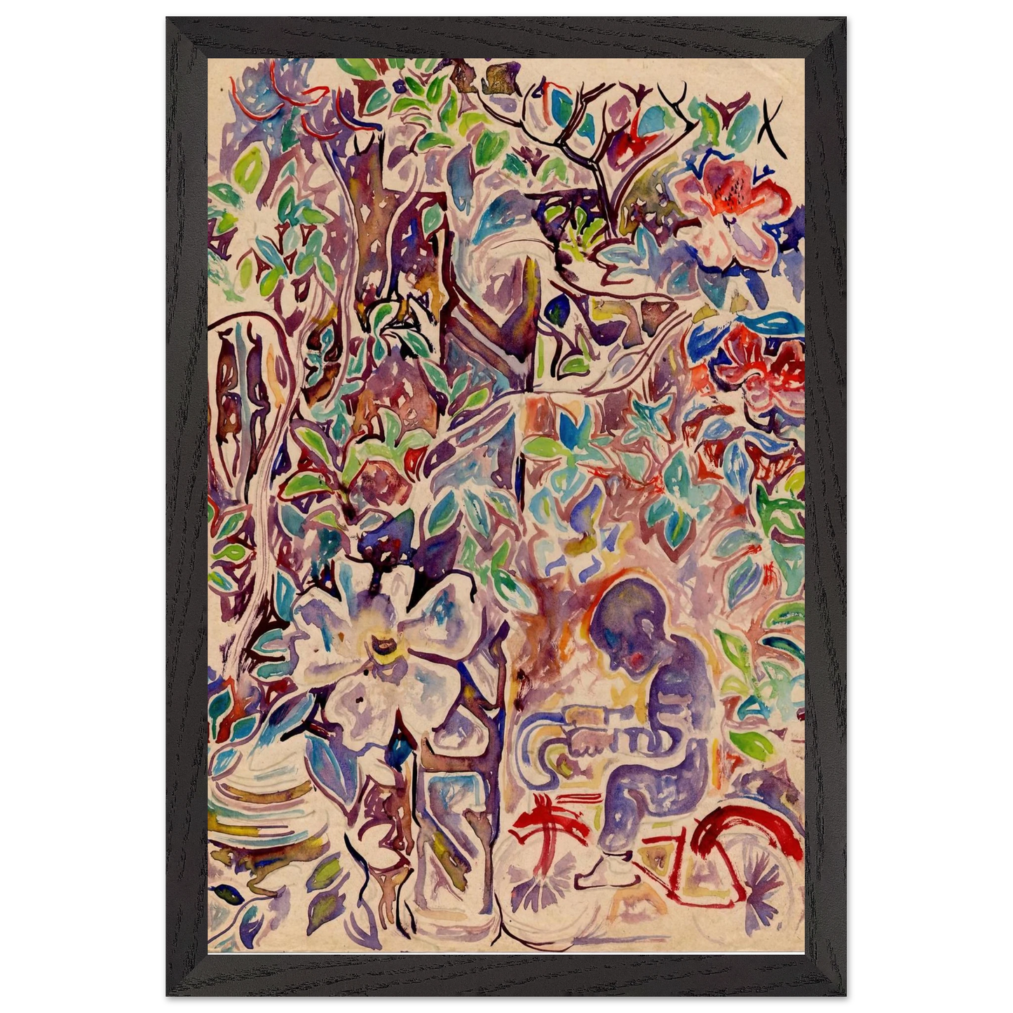 Walter Inglis Anderson - Walter Anderson Wall art - 20x25 cm / 8x10 inches - Premium Wooden Framed Poster With Fine Art Paper-canvas - Wood frame
