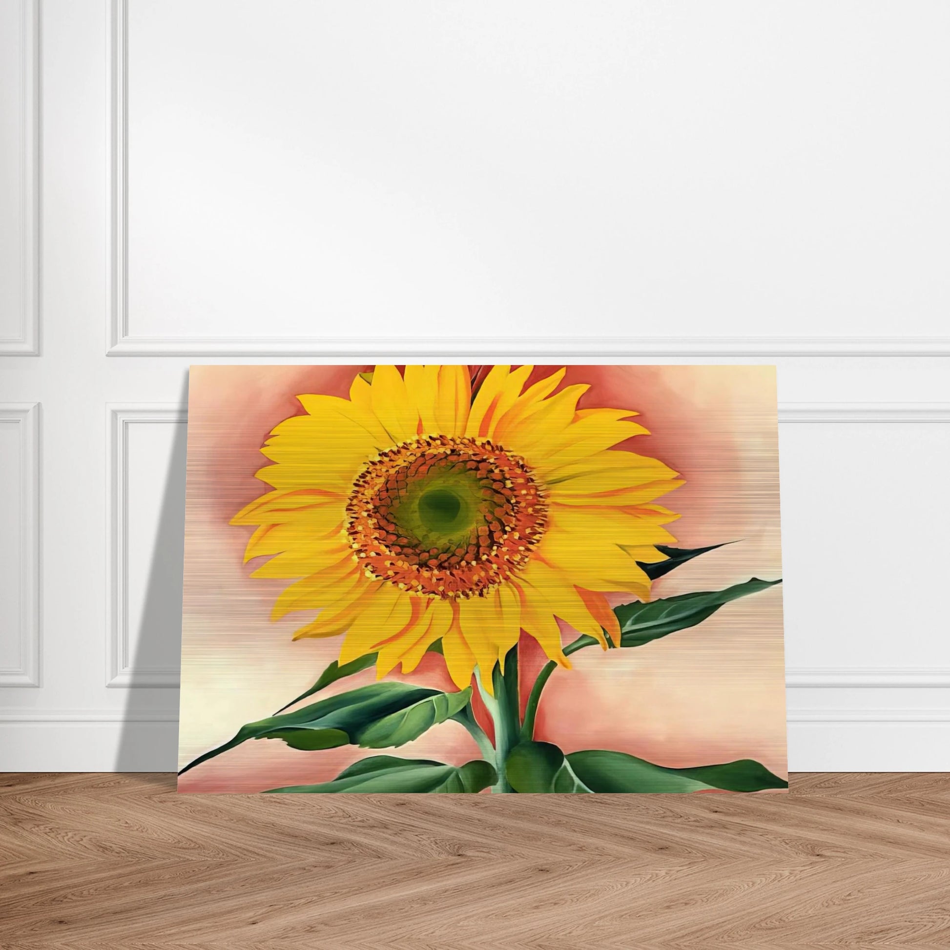A Sunflower from Maggie - Georgia O'Keeffe Brushed Aluminum Print - 70x100 cm / 28x40 inches | Georgia O'Keeffe Aluminum Print | Georgia O'Keeffe Prints