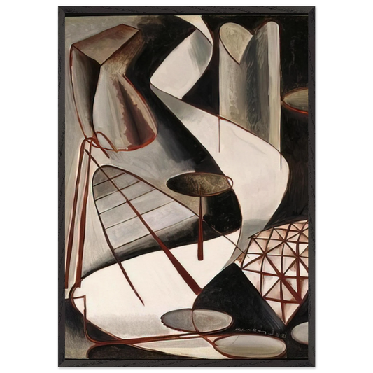 RETURN TO REASON - Man Ray 70x100 cm / 28x40 inches Framed Art Print – Black Wooden Frame