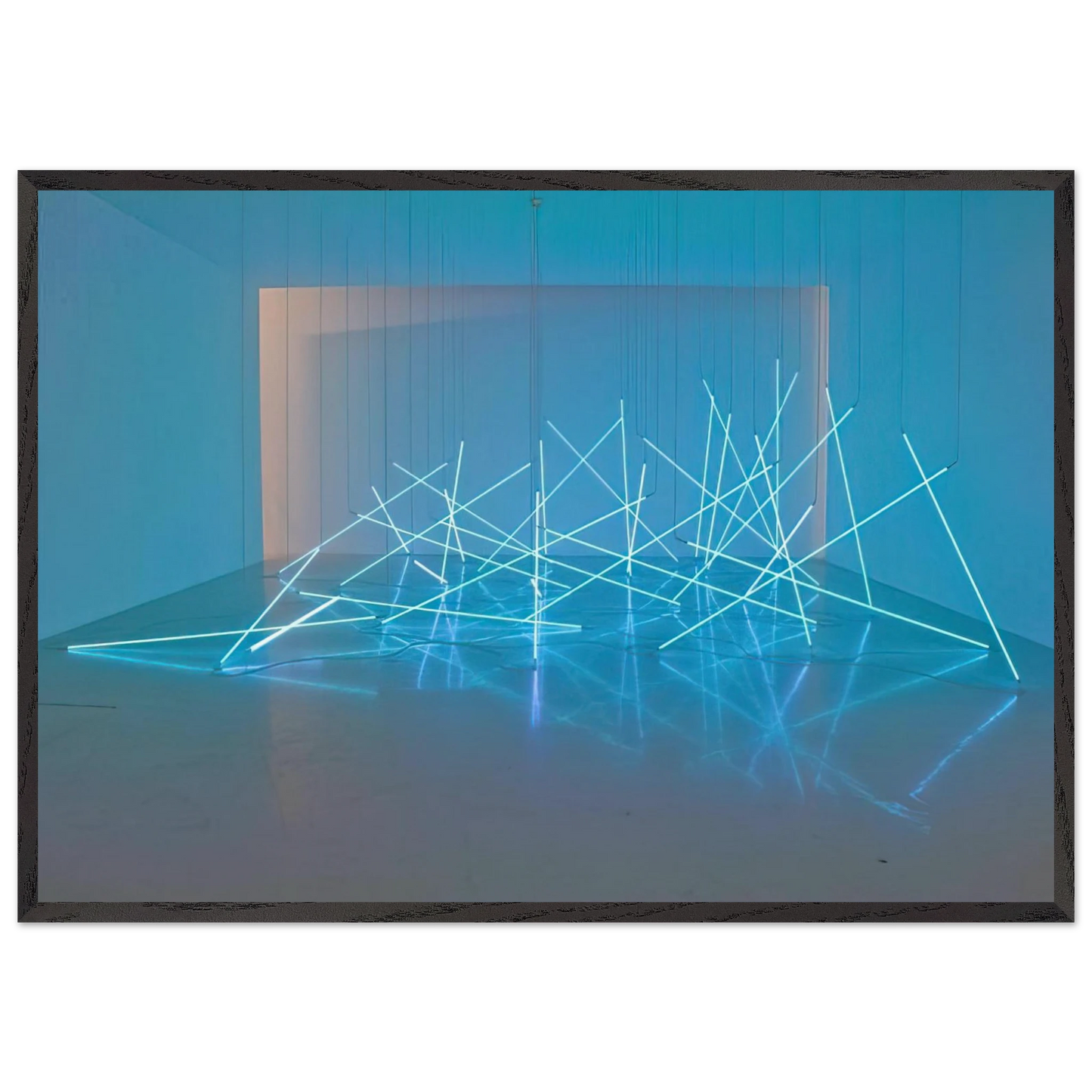Avalanche - 1996 - Francois Morellet 70x100 cm / 28x40 inches Framed Art Print – Black Wooden Frame