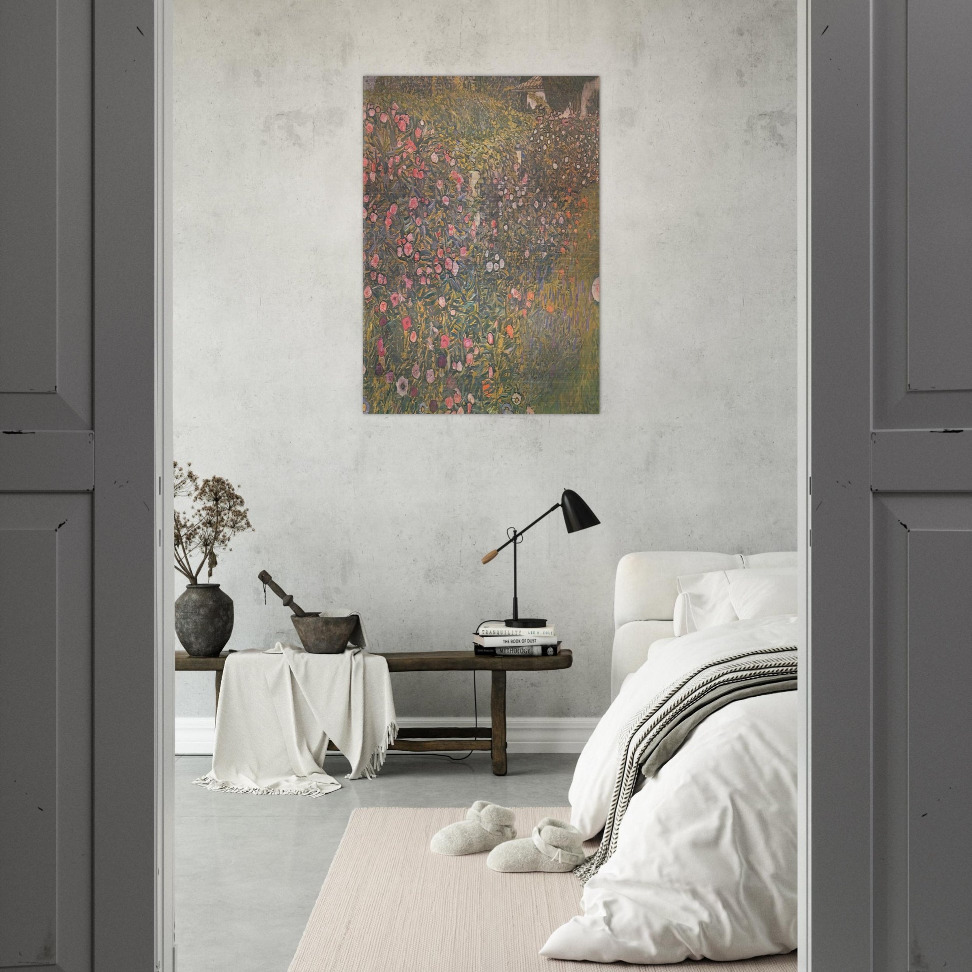 ITALIAN HORTICULTURAL LANDSCAPE - Gustav Klimt Brushed Aluminum Print - 70x100 cm / 28x40 inches | Gustav Klimt Aluminum Print | Gustav Klimt Prints
