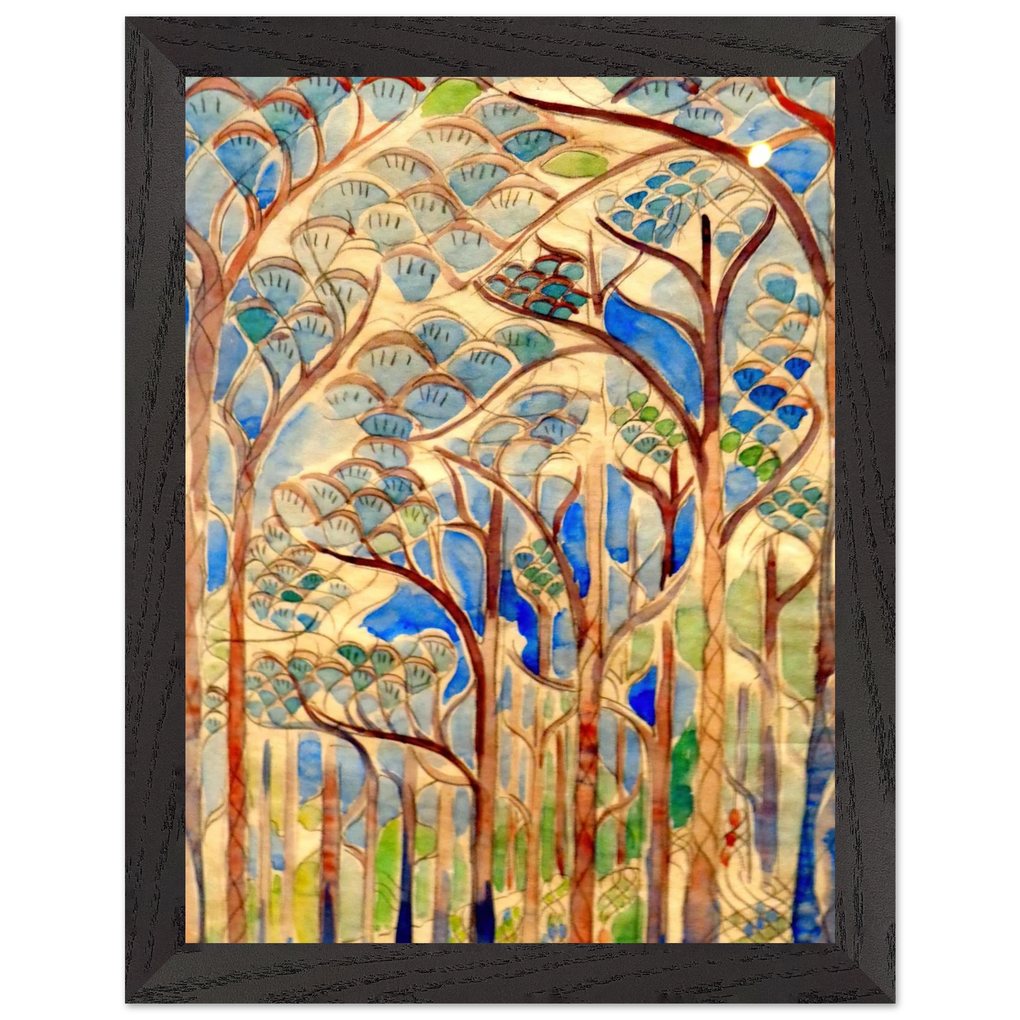Walter Inglis Anderson - Walter Anderson Wall art - 20x25 cm / 8x10 inches - Premium Wooden Framed Poster With Fine Art Paper-canvas - Black frame