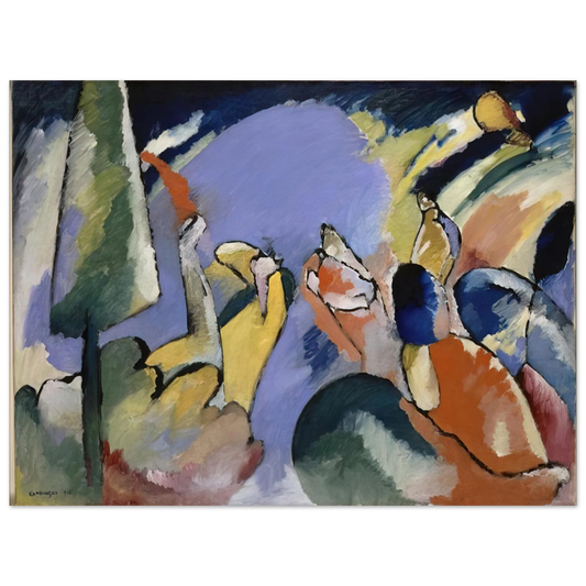 Wassily Kandinsky - IMPROVISATION XIV 1910  75x100 cm / 30x40inches Fine Art Poster
