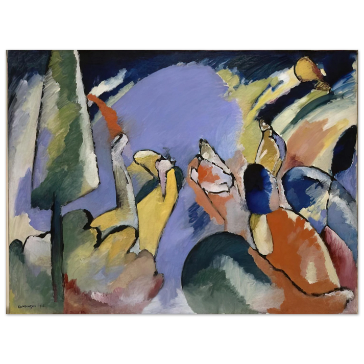 Wassily Kandinsky - IMPROVISATION XIV 1910  75x100 cm / 30x40inches Fine Art Poster