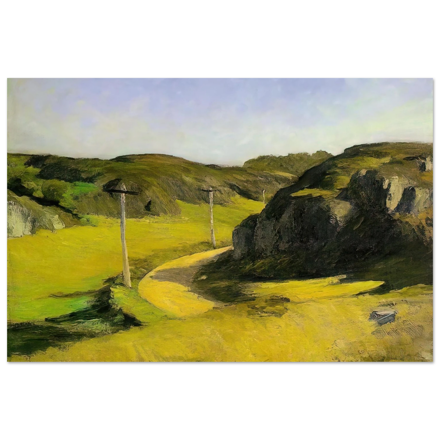Edward Hopper - Road in Maine Fine Art Poster