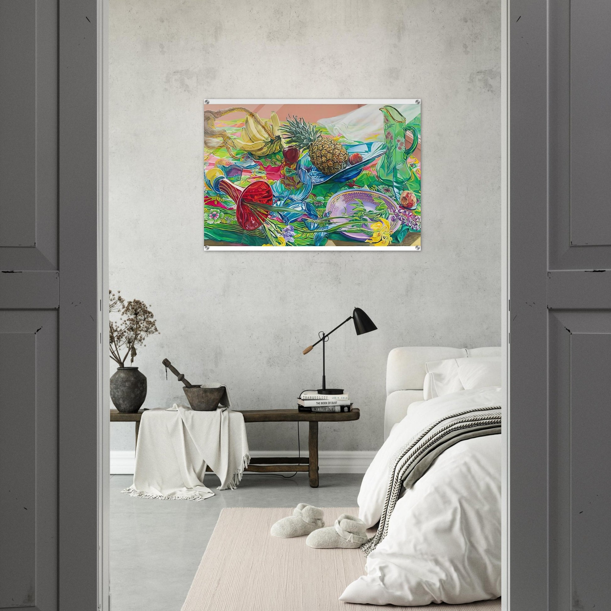 MONKEY BUSINESS 2005 - Janet Fish Acrylic Print - 70x100 cm / 28x40″ inches