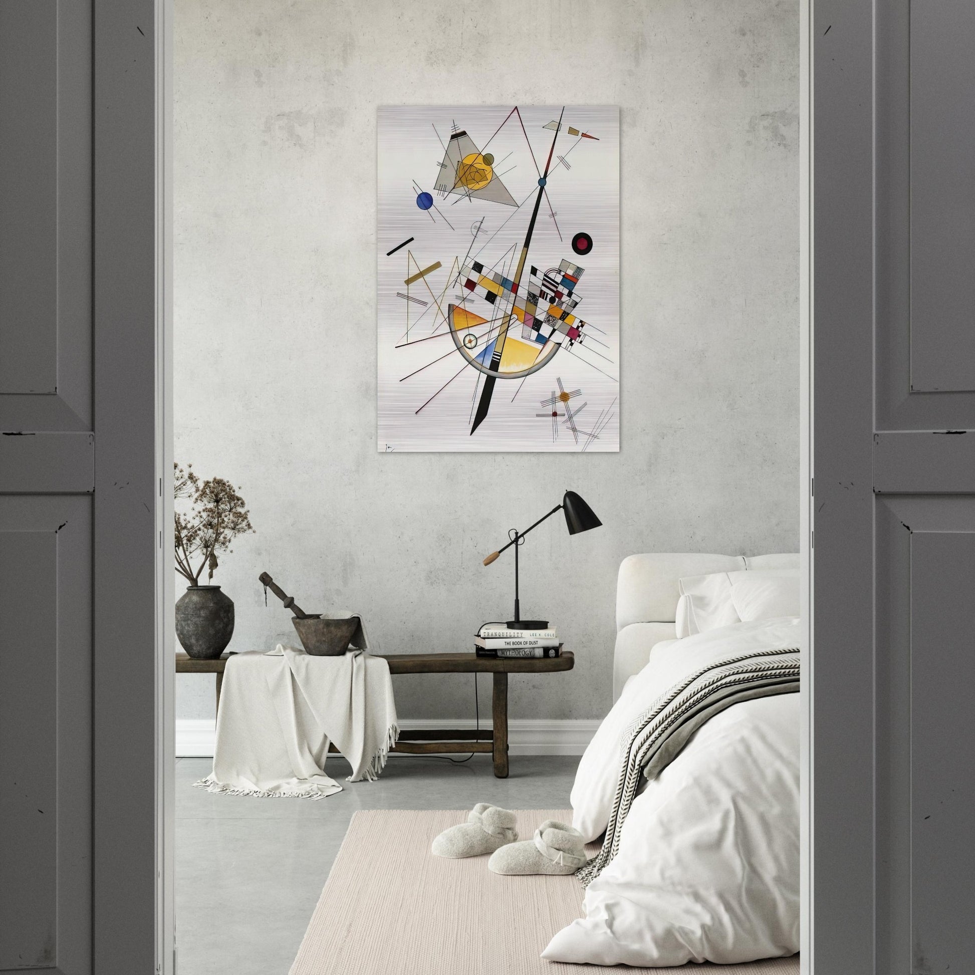 DELICATE TENSION NO 85 1923 - Wassily Kandinsky Brushed Aluminum Print - 70x100 cm / 28x40 inches | Wassily Kandinsky Aluminum Print | Wassily Kandinsky Prints