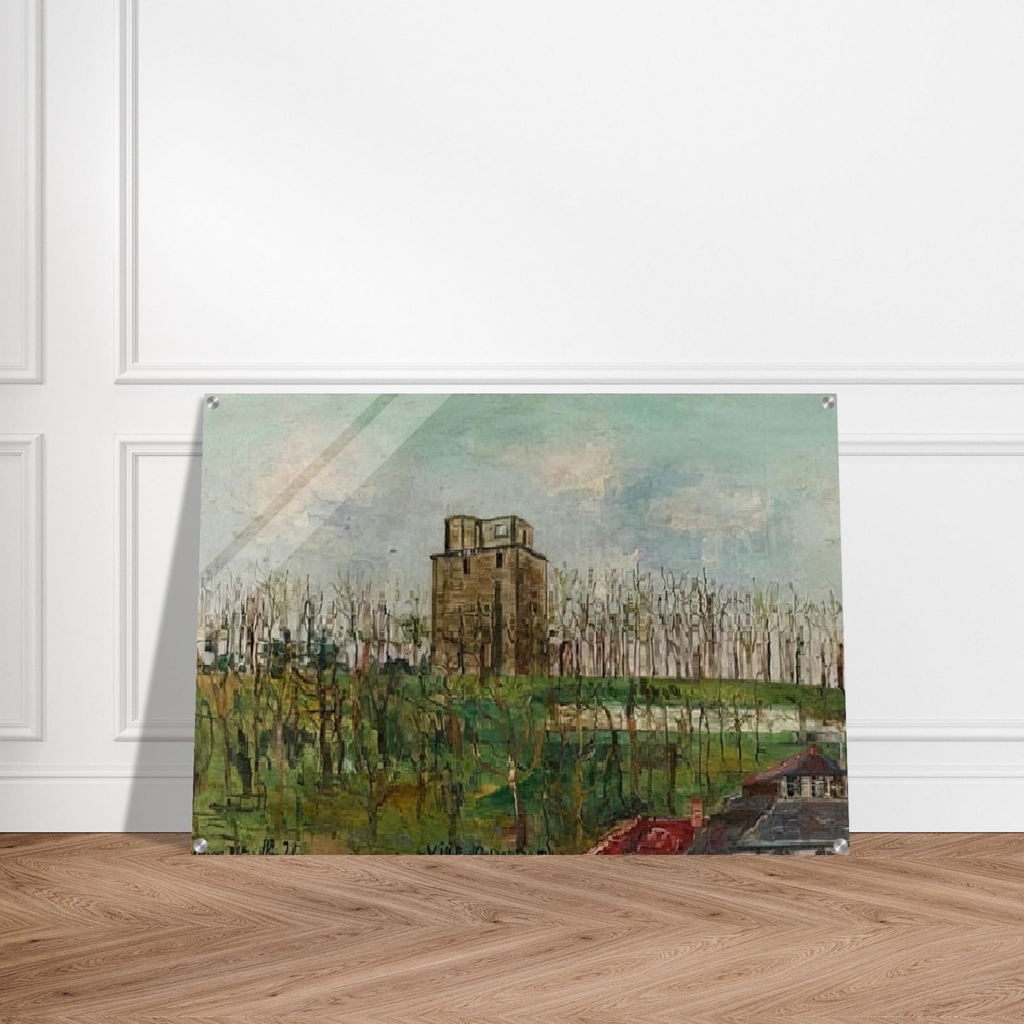 DONJON STREET - Maurice Utrillo Acrylic Print - 70x100 cm / 28x40″ inches