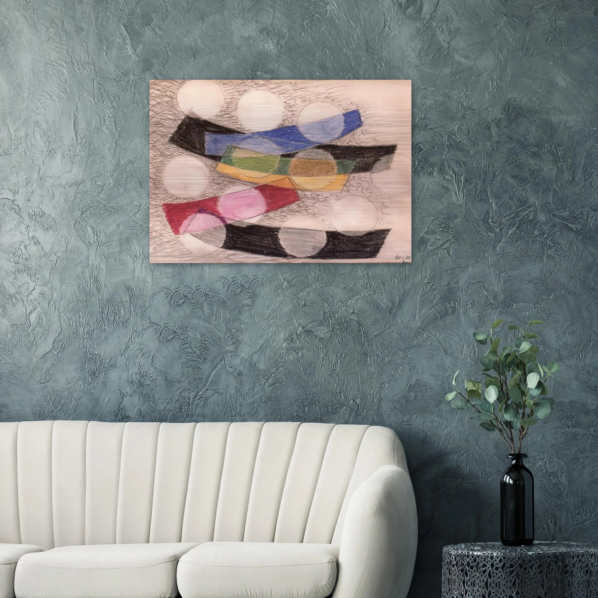 Floating Forms - Laszlo Moholy-Nagy Brushed Aluminum Print - 70x100 cm / 28x40 inches | Laszlo Moholy-Nagy Aluminum Print | Laszlo Moholy-Nagy Prints