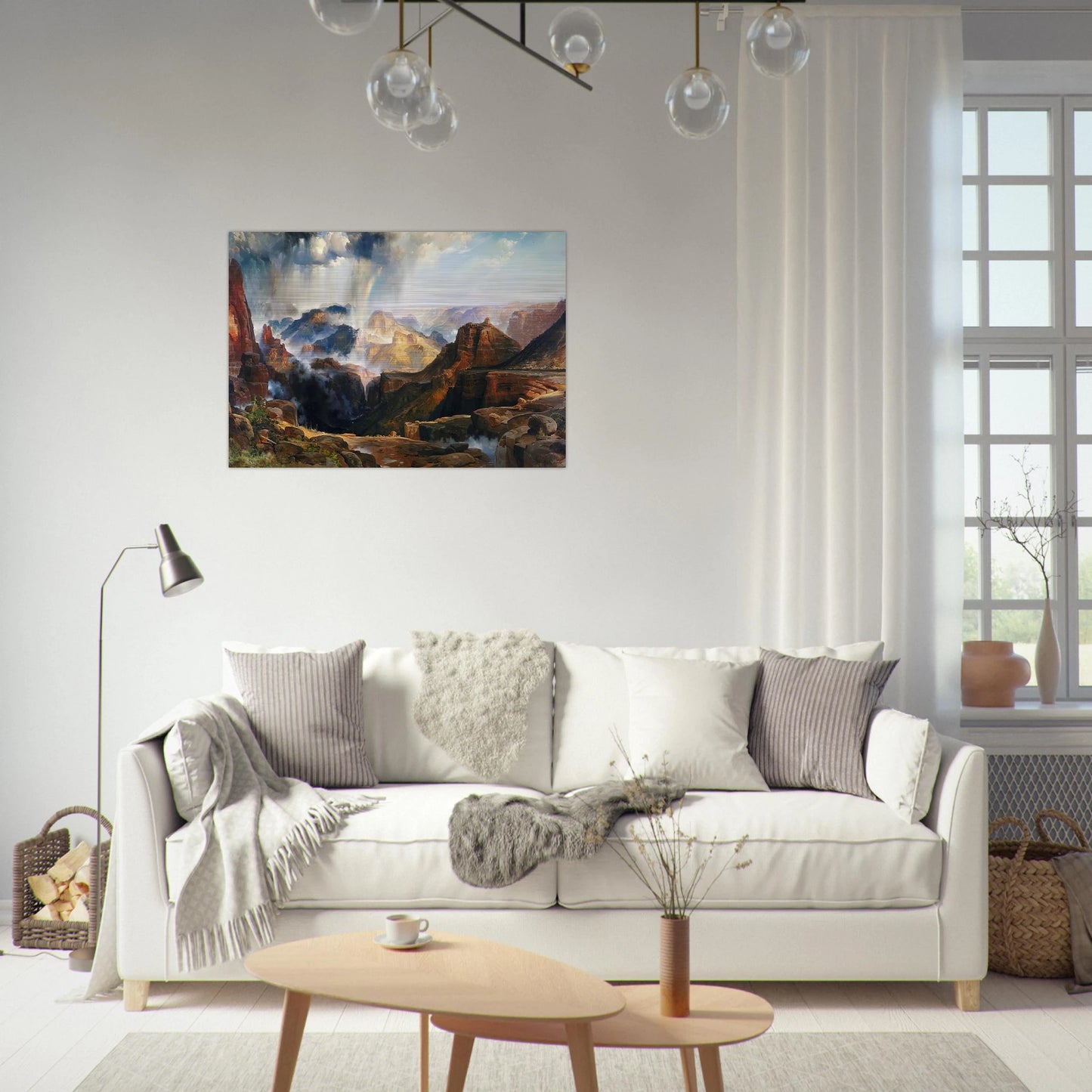 The Chasm of the Colorado - Thomas Moran Brushed Aluminum Print - 70x100 cm / 28x40 inches | Thomas Moran Aluminum Print | Thomas Moran Prints