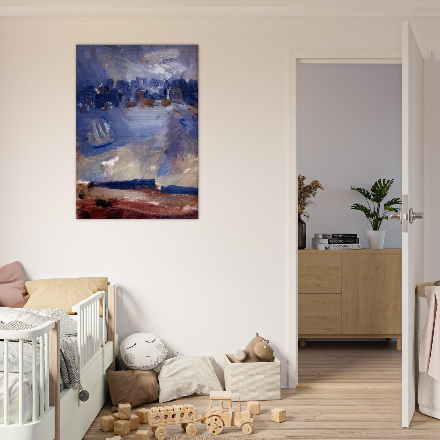 Wehawken Sequence - Abstract Art, Expressionism - John Marin Brushed Aluminum Print - 70x100 cm / 28x40 inches | John Marin Aluminum Print | John Marin Prints