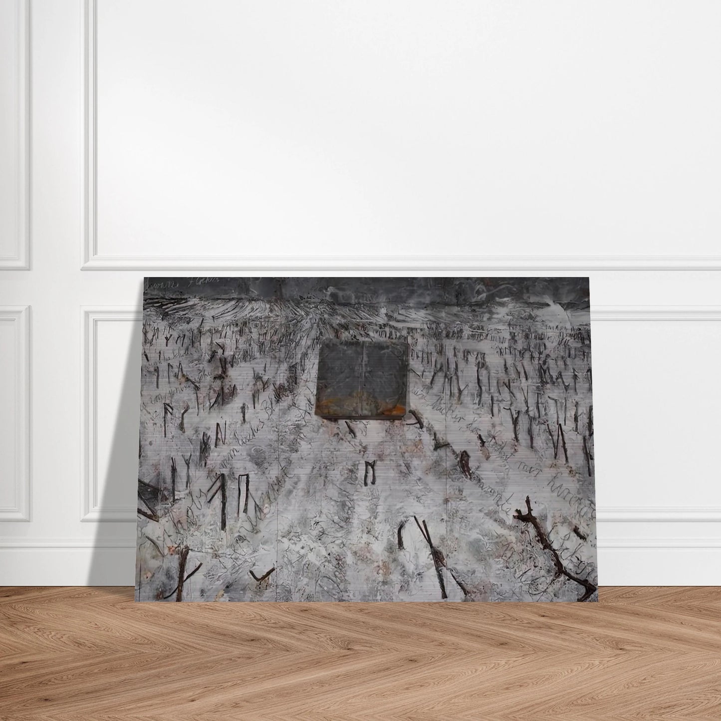 BLACK FLAKES 2006 - Anselm Kiefer Brushed Aluminum Print - 70x100 cm / 28x40 inches | Anselm Kiefer Aluminum Print | Anselm Kiefer Prints