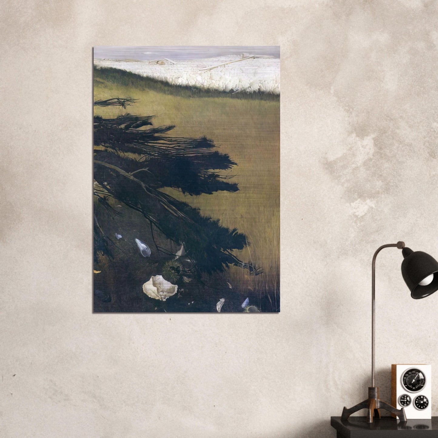 NOT DETECTED 47 - Andrew Wyeth Brushed Aluminum Print - 70x100 cm / 28x40 inches | Andrew Wyeth Aluminum Print | Andrew Wyeth Prints