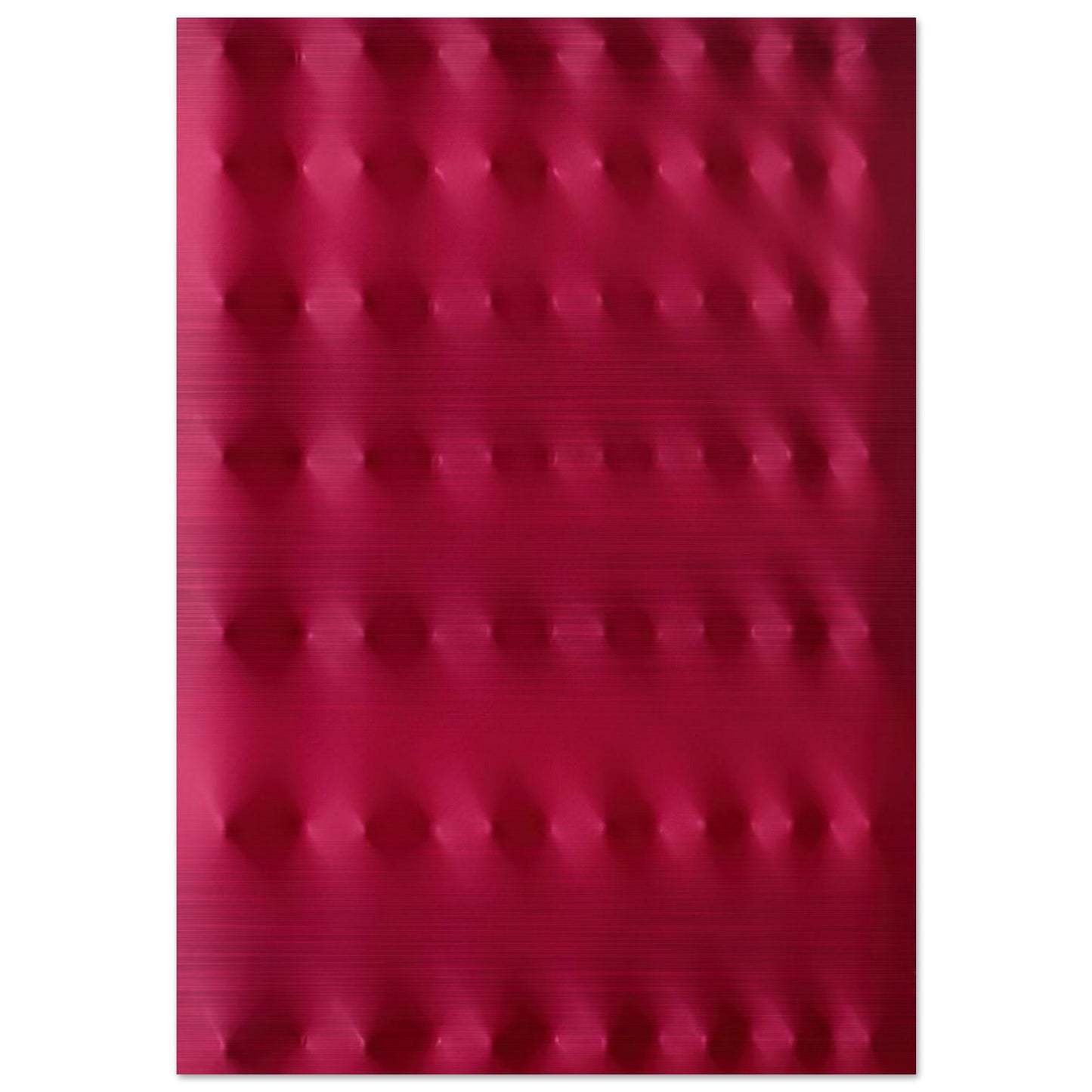 Superficie rossa - 2006 - Enrico Castellani Brushed Aluminum Print - 70x100 cm / 28x40 inches | Enrico Castellani Aluminum Print | Enrico Castellani Prints