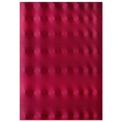 Superficie rossa - 2006 - Enrico Castellani Brushed Aluminum Print - 70x100 cm / 28x40 inches | Enrico Castellani Aluminum Print | Enrico Castellani Prints