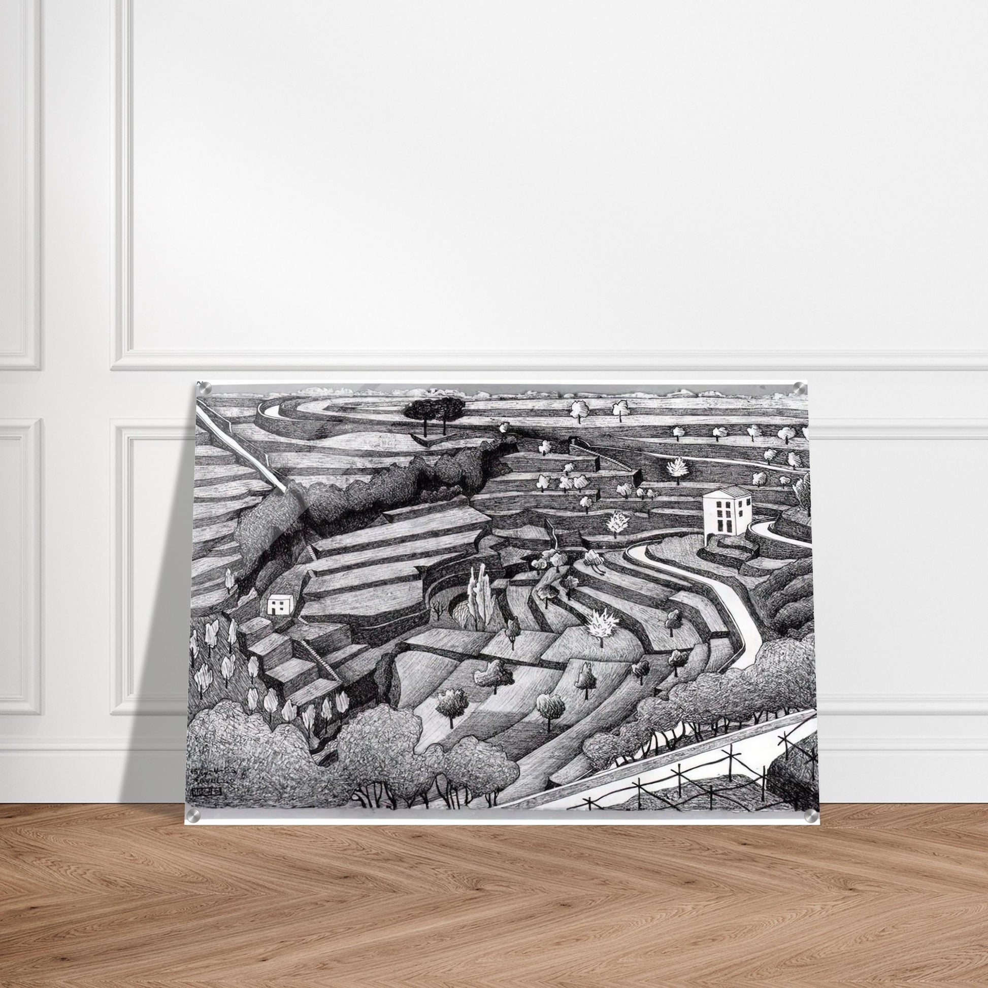 RAVELLO II - MC Escher Acrylic Print - 70x100 cm / 28x40″ inches | MC Escher Wall Art | MC Escher Prints