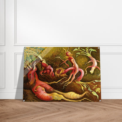 THE TENPTATIONS OF SAINT ANTONY 1947 - Diego Rivera Acrylic Print - 70x100 cm / 28x40″ inches | Diego Rivera Wall Art | Diego Rivera Prints