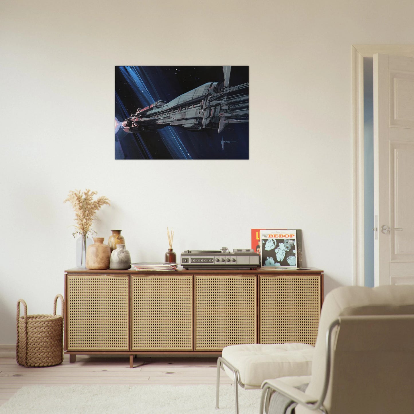Syd Mead - Syd Mead Brushed Aluminum Print - 70x100 cm / 28x40 inches | Syd Mead Aluminum Print | Syd Mead Prints